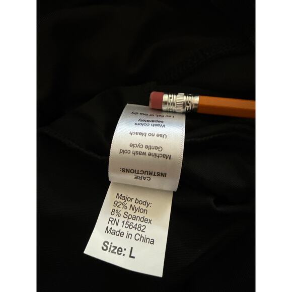 NWT DanzNMotion Racerback Zipper Leotard black L - Picture 6 of 6